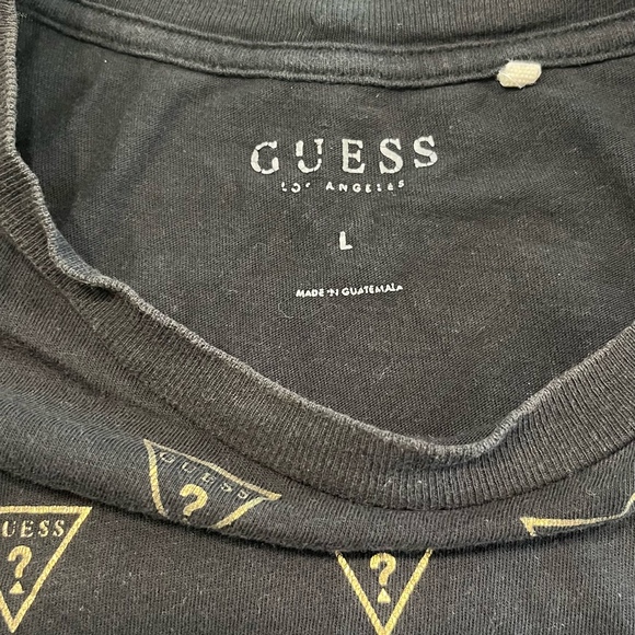 GUESS Men’s black logo Muscle Tank size large - Picture 3 of 4